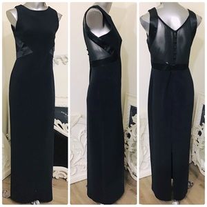 VINTAGE Late Edition Black Column Maxi Dress